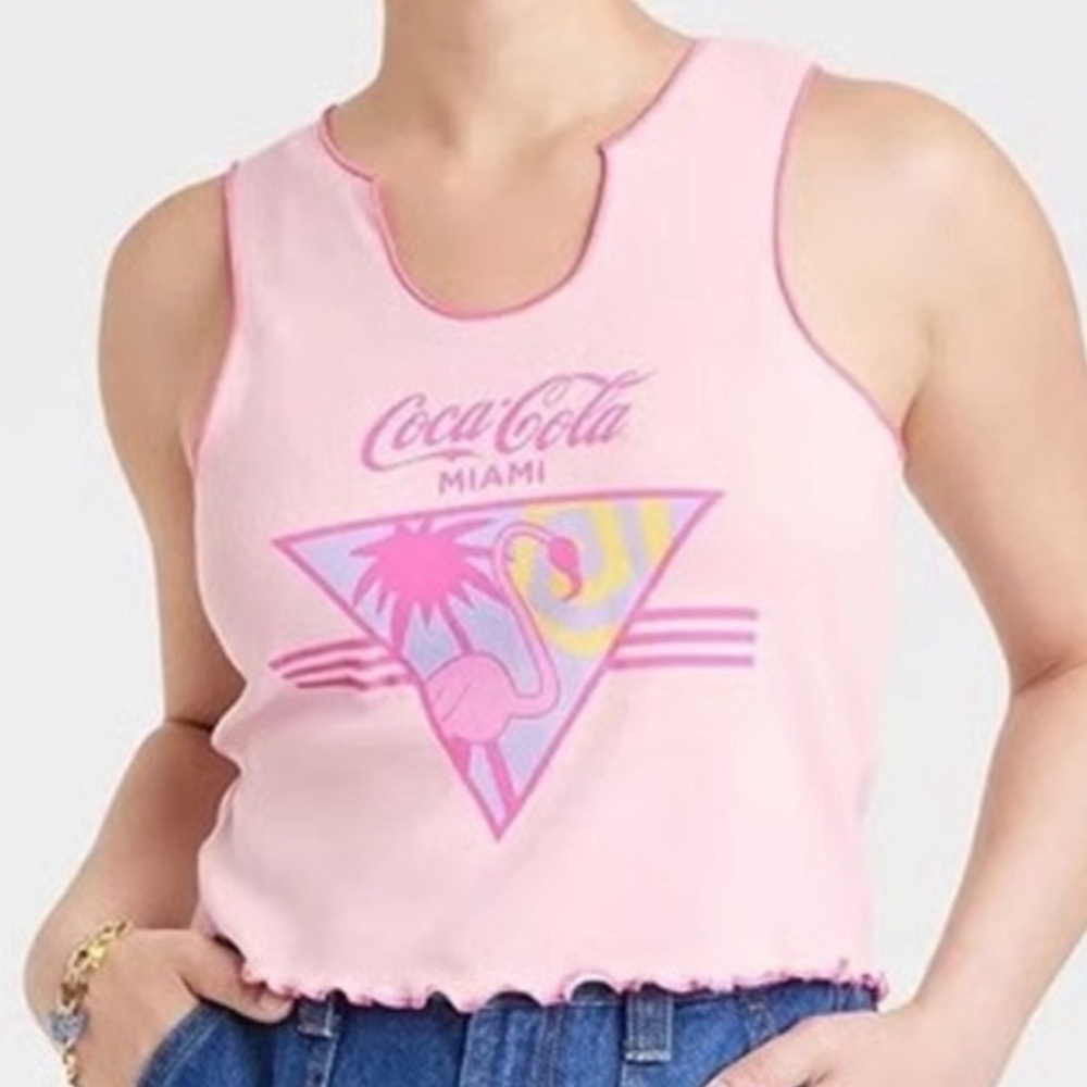 Miami Coca Cola Pink Tank Top